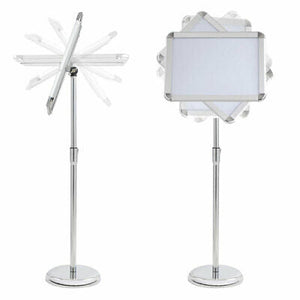12x16" Pedestal Sign Holder Menu Stand Telescopic Station Poster Snap Frame A3 - Trend Times Toy Stores