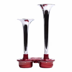 130DB Chrome Train Horn 12V Electric Dual Air for Semi Truck Pickup Motorcycle SUV Trend Times 1