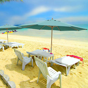 13 Foot Market Patio Umbrella Outdoor Furniture Green - Trend Times Toy Stores