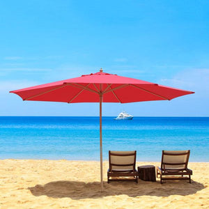 13 Foot Market Patio Umbrella Outdoor Furniture Red - Trend Times Toy Stores