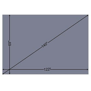 140" 16:9 Projection Rear Projector Screen PVC Film Material DIY Home Theater - Trend Times Toy Stores