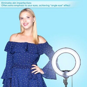 14" 35W Dimmable Fluorescent Tube Ring Light Kit Adjustable Stand 5500K Lighting - Trend Times Toy Stores