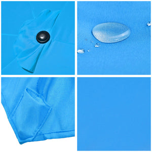 14 Ft Double Sided Umbrella Replacement Canopy Table Top Outdoor Beach Pool SkyBlue - Trend Times Toy Stores