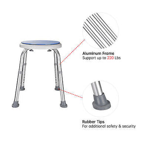 14" Medical Bath Stool Safety Shower Swivel Chair with Rotating Seat Adjustable - Trend Times Toy Stores
