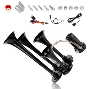 150dB 12V Train Air Horn Kit with 4 Speakers and Push Button Control Trend Times Variant 0