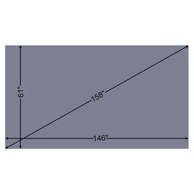 158" 2.39:1 Fix Projection Screen Material DIY Rear Projector Waterproof Theater - Trend Times Toy Stores