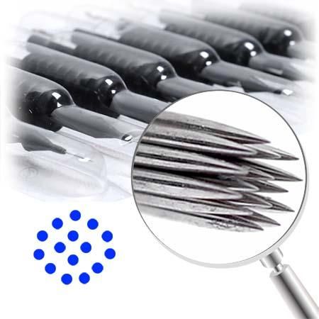 15 Round Shader Sterilized Tattoo Needles Tubes 10 Pack - Trend Times Toy Stores