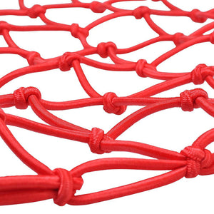 15x15" Motorcycle Cargo Net 6 Hook Bungee Stretch Luggage Storage Mesh Red - Trend Times Toy Stores