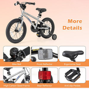 16-Inch Adjustable Kids Bike for Boys and Girls Ages 4-7 with High Carbon Steel Frame Trend Times 2