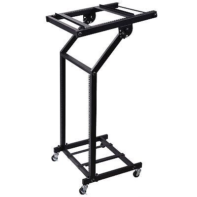 16U 19" Rack Mount Mixer Stand Studio Cart Stage Amp Adjustable Stage Party Show - Trend Times Toy Stores