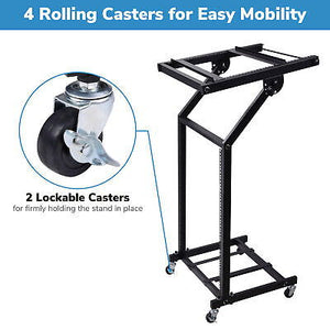 16U 19" Rack Mount Mixer Stand Studio Cart Stage Amp Adjustable Stage Party Show - Trend Times Toy Stores
