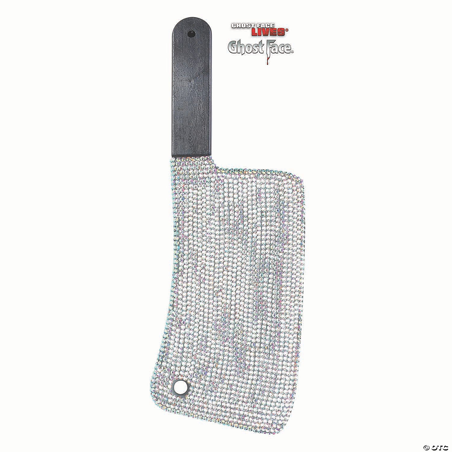 16 1/2" Scream™ Ghost Face Bling Cleaver with Rhinestones Costume Accessory - Trend Times Toy Stores