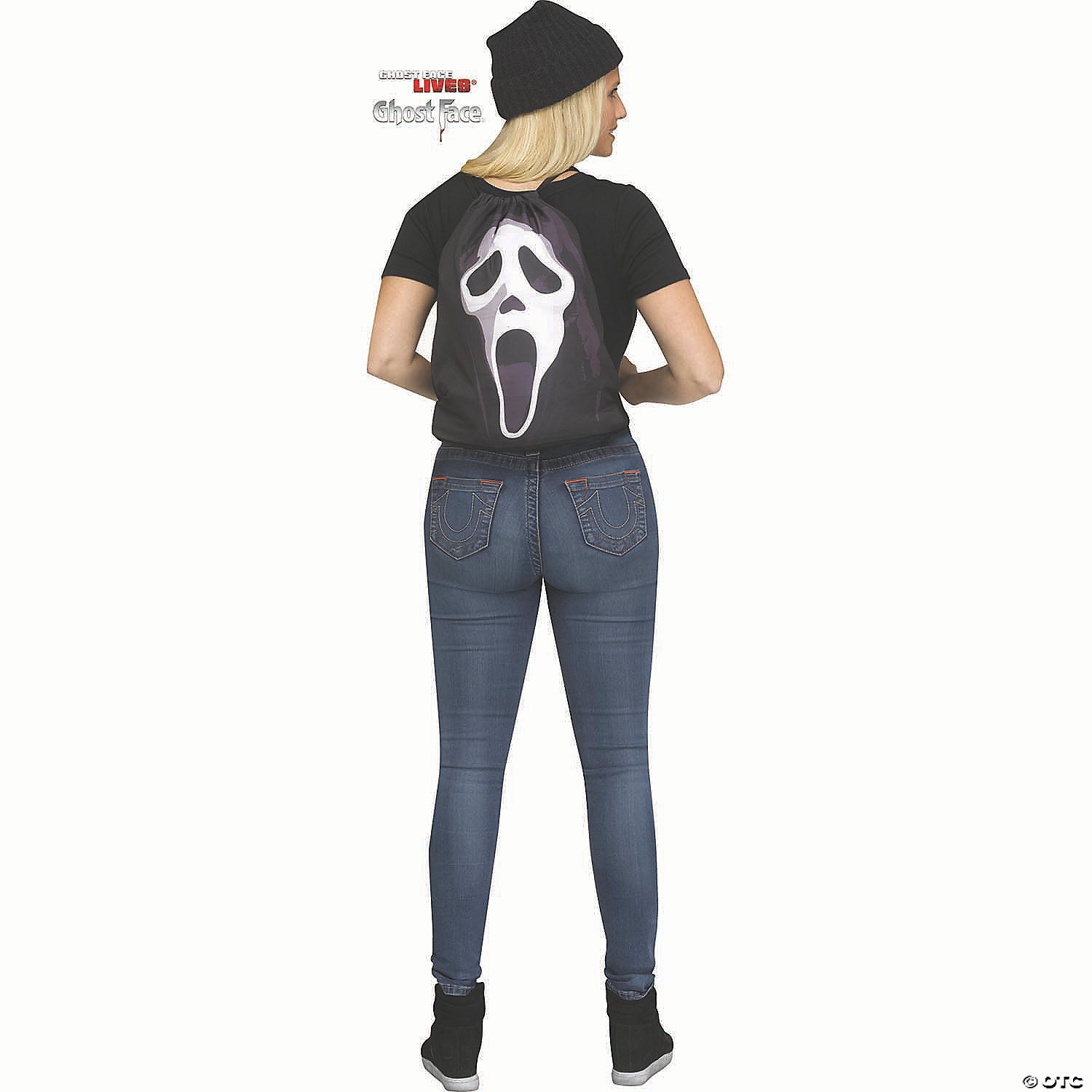 16 1/2" Scream™ Ghost Face<sup>®</sup> Drawstring Backpack Accessory - Trend Times Toy Stores