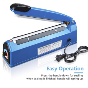 16" 20" Manual Impulse Heat Sealer Poly Bag Machine Plastic Bag Closer 8" - Trend Times Toy Stores