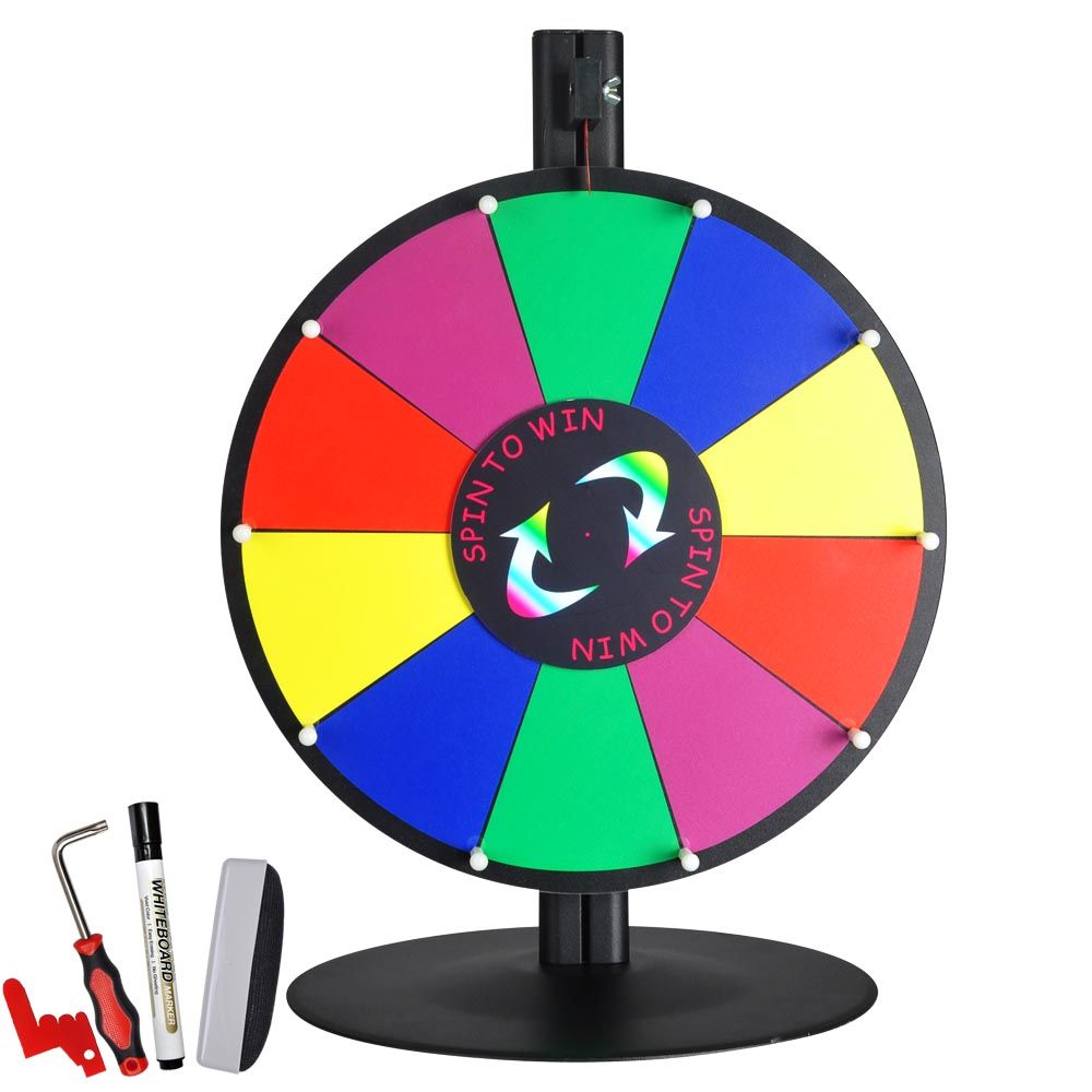 16" Tabletop Color Dry Erase Spinning Prize Wheel 10 Slot - Trend Times Toy Stores