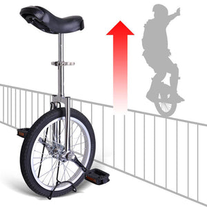 16 inch Wheel Unicycle Chrome - Trend Times Toy Stores
