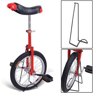 16 inch Wheel Unicycle Red - Trend Times Toy Stores