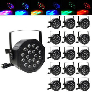 16pc 18W LED Par Stage Light RGB DMX512 Disco Effect Lighting Show Party Wedding - Trend Times Toy Stores