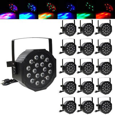 16pc 18W LED Par Stage Light RGB DMX512 Disco Effect Lighting Show Party Wedding - Trend Times Toy Stores