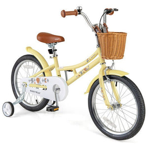 18 Inch Adjustable Kids Bicycle with Reflectors and Bell for Children Ages 4-8 Trend Times 0