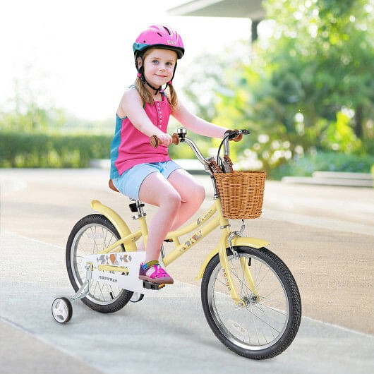18 Inch Adjustable Kids Bicycle with Reflectors and Bell for Children Ages 4-8 Trend Times 1