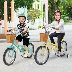 18 Inch Adjustable Kids Bicycle with Reflectors and Bell for Children Ages 4-8 Trend Times 2
