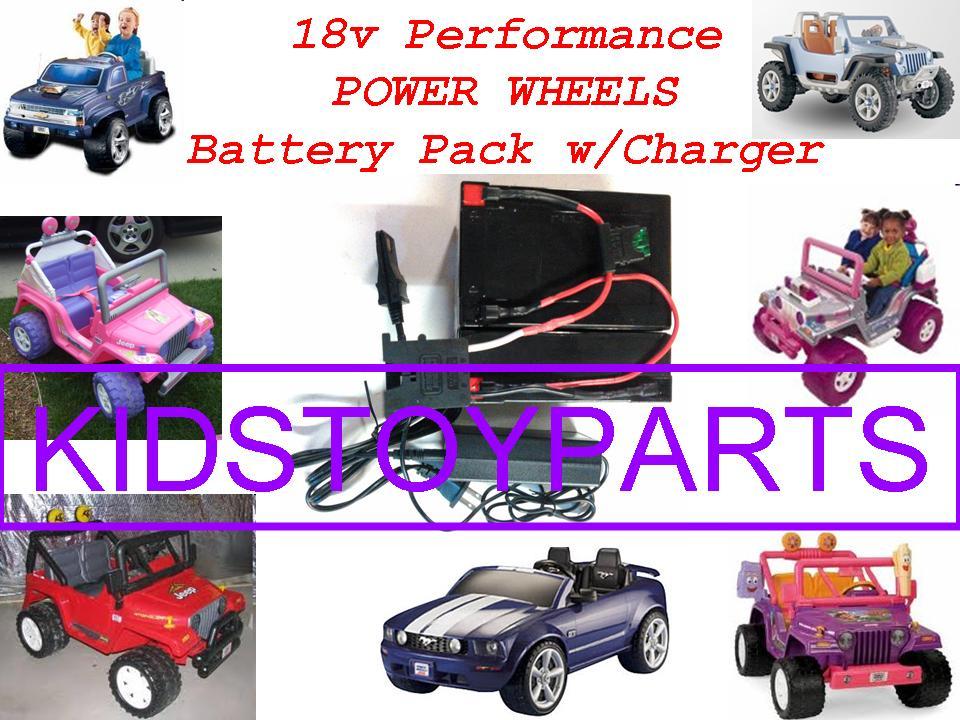18 Volt 12V Battery and Charger for Power Wheels Quads Cars and Trucks with Cash Option Trend Times 0