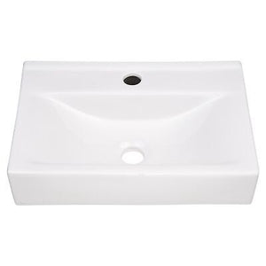 18" Rectangle Bathroom Vessel Sink Vanity Pop up Drain Ceramic Basin Lavatory - Trend Times Toy Stores