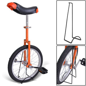 18 inch Wheel Unicycle Orange - Trend Times Toy Stores
