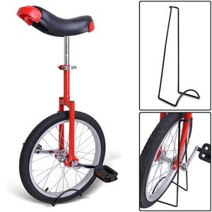 18 inch Wheel Unicycle Red - Trend Times Toy Stores