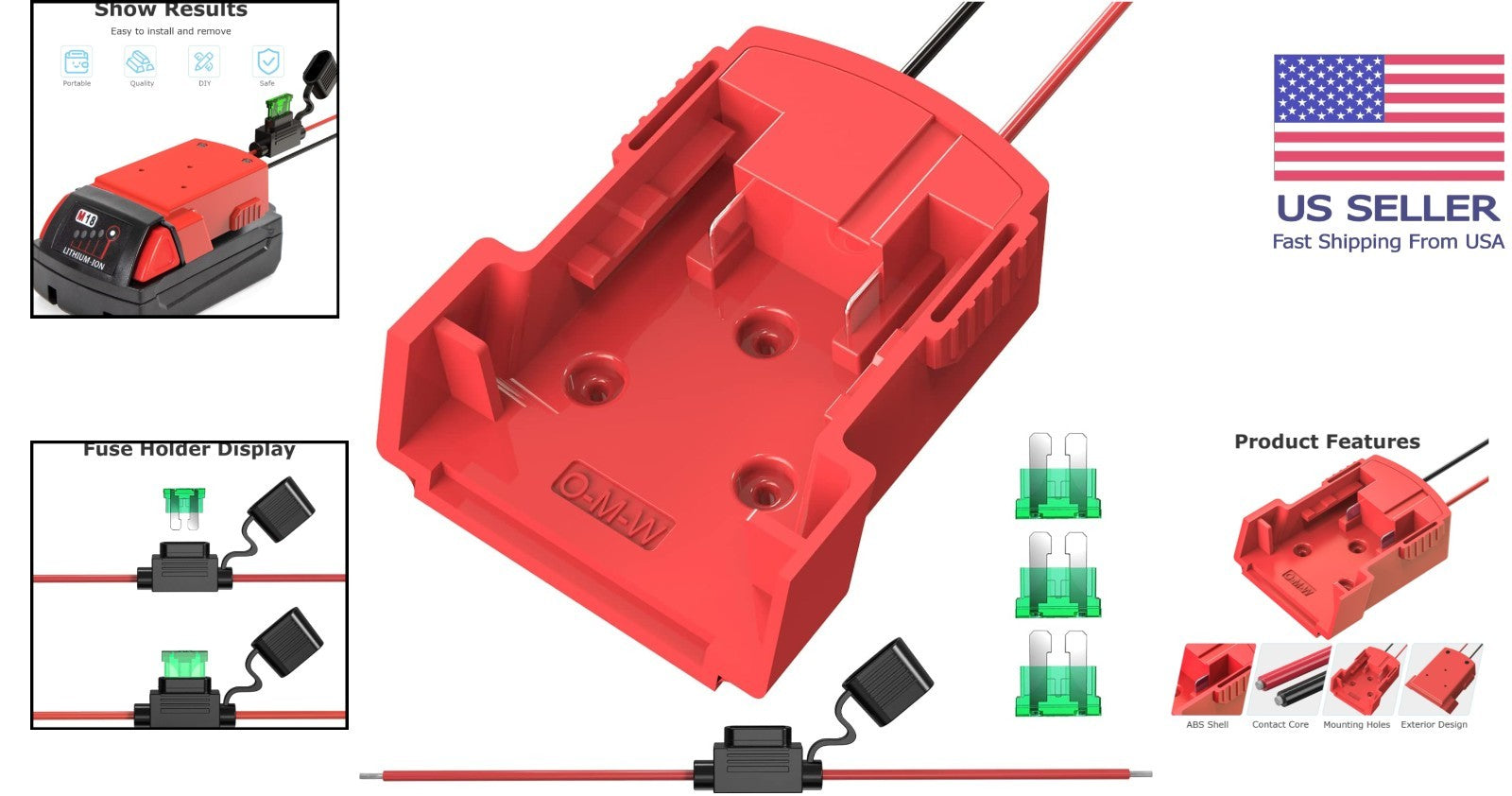 18V Battery Conversion Kit for Power Wheels with Waterproof Fuse Holder Included Trend Times 1