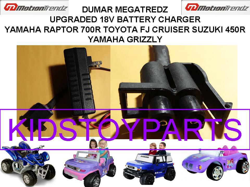 18V Charger Compatible with Ballard Pacific Dumar Mega Motion Trendz Yamaha Raptor Cars Trend Times Variant 0