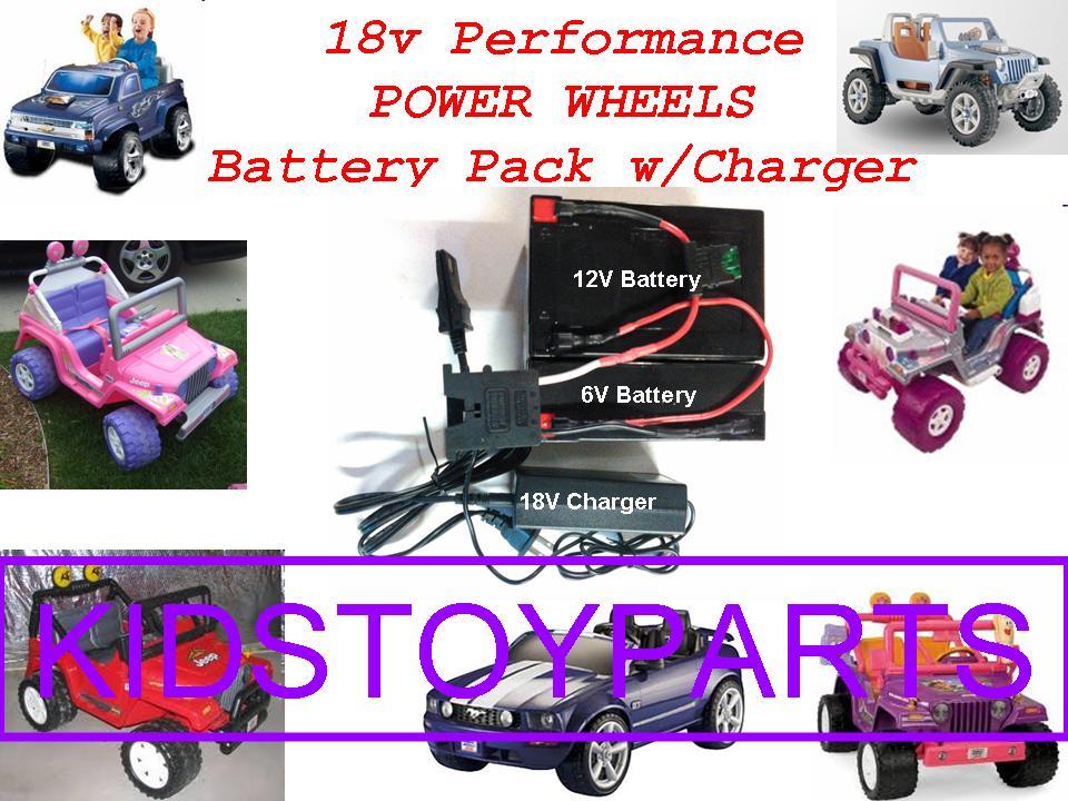 18V Battery and Charger Kit for 12V Power Wheels Jeeps and Trucks with Extended Runtime Trend Times Variant 0