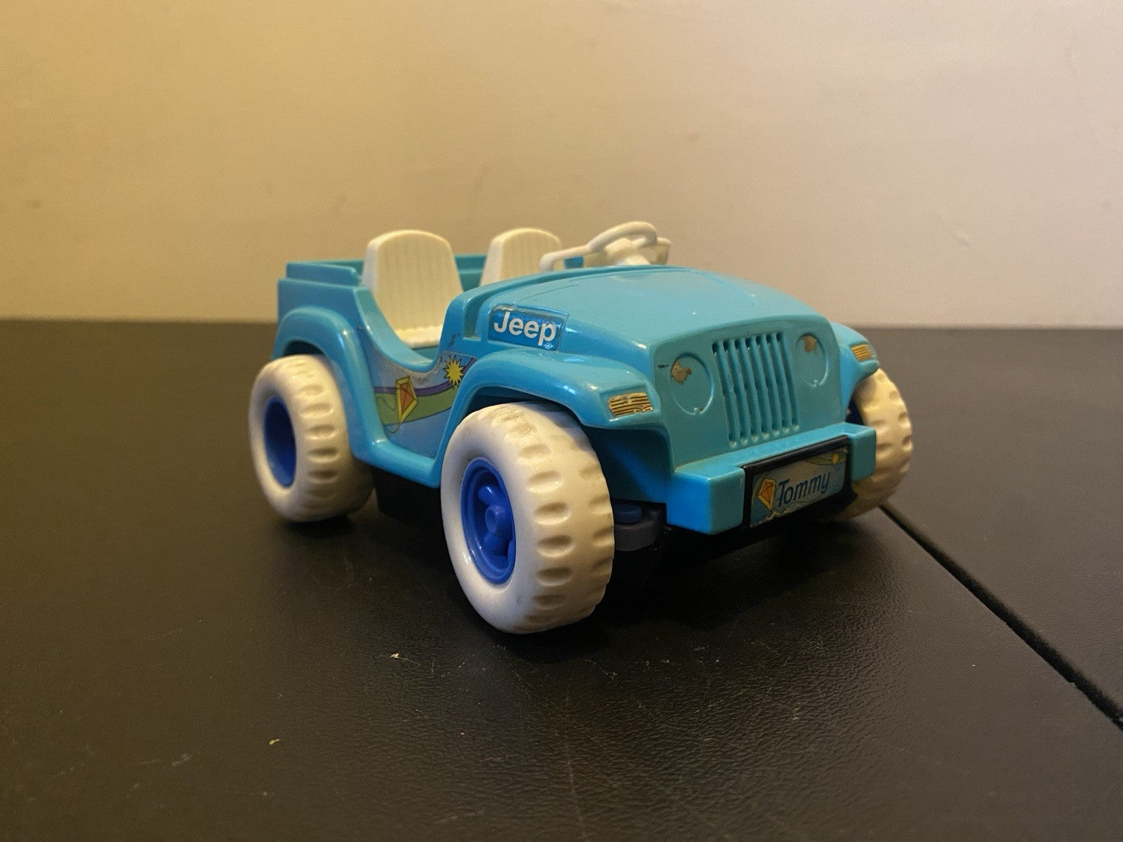1998 Power Wheels Tommy Jeep Blue - Functional with Minor Flaws Trend Times 0