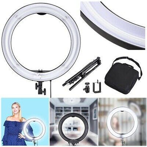 19" 50W Dimmable Fluorescent Tube Ring Light Kit Adjustable Stand 5500K Lighting - Trend Times Toy Stores