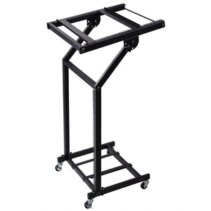 19" DJ Rack Mount Studio Mixer Stand Rolling Cart Party Stage Club 9U 12U 16U 19" 12U & Black - Trend Times Toy Stores