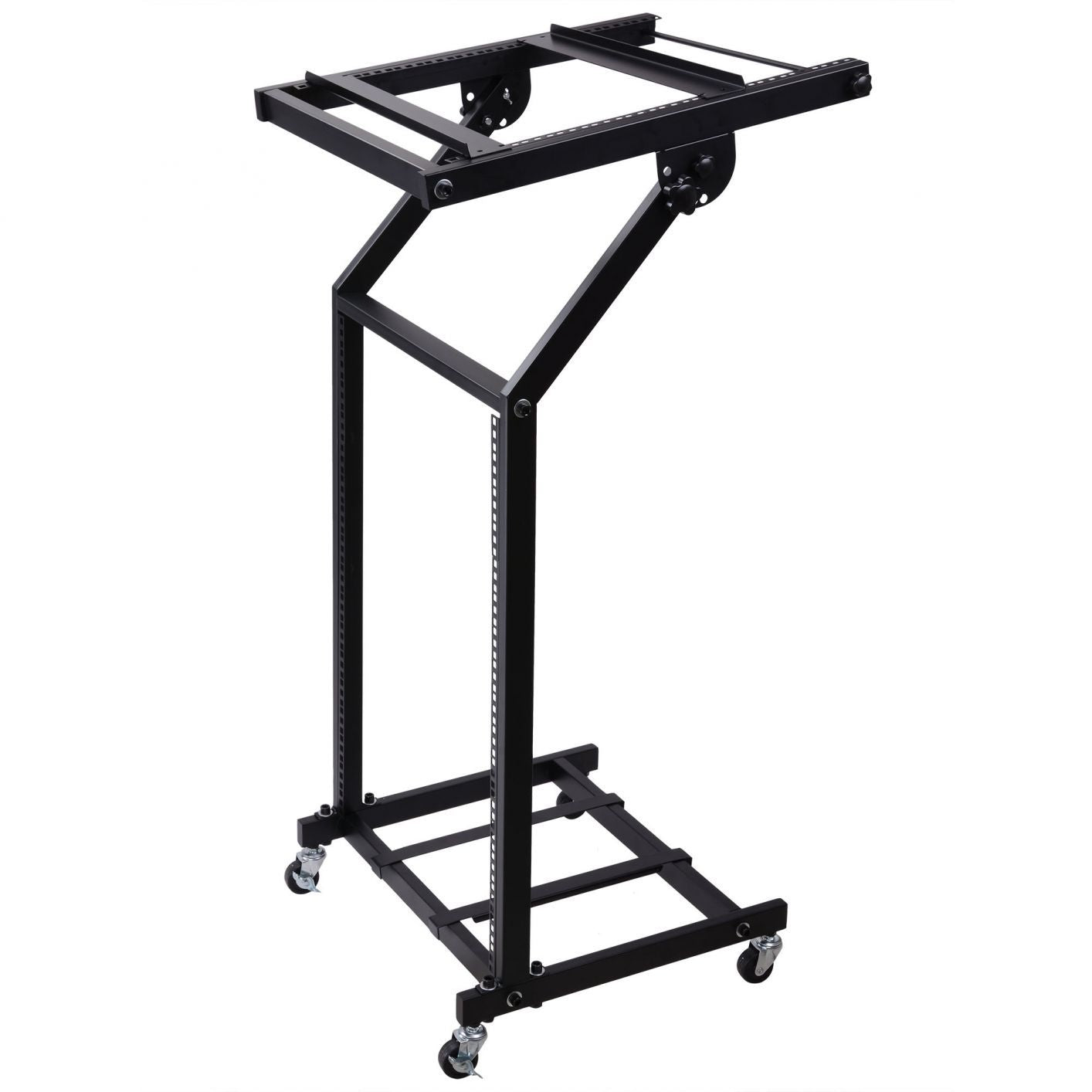 19" DJ Rack Mount Studio Mixer Stand Rolling Cart Party Stage Club 9U 12U 16U 19" 16U & Black - Trend Times Toy Stores