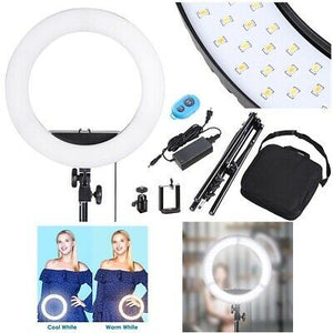 19" LED Ring Light w/ Stand Dimmable 3200-5500K Lighting Kit Photo Video Makeup - Trend Times Toy Stores
