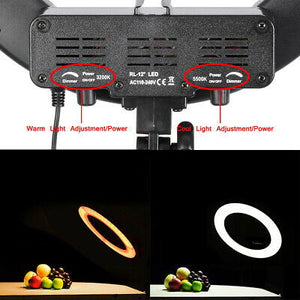 19" LED Ring Light w/ Stand Dimmable 3200-5500K Lighting Kit Photo Video Makeup - Trend Times Toy Stores