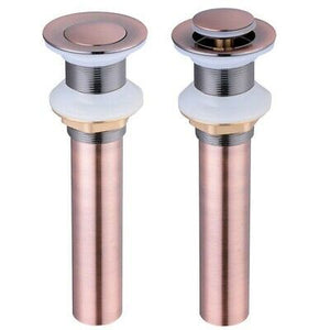 1 1/2"Bathroom Lavatory Vessel Basin Sink Non-Overflow Copper Pop Up Drain - Trend Times Toy Stores