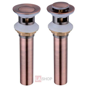 1 1/2" Pop Up Drain with Overflow Copper - Trend Times Toy Stores