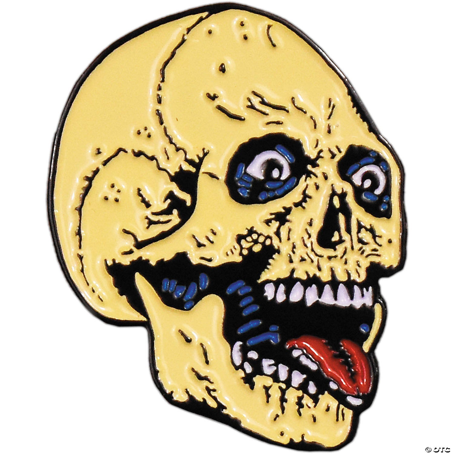 1 1/2" The Return of the Living Dead™ Party Time Skeleton Full-Color Enamel Pin - Trend Times Toy Stores