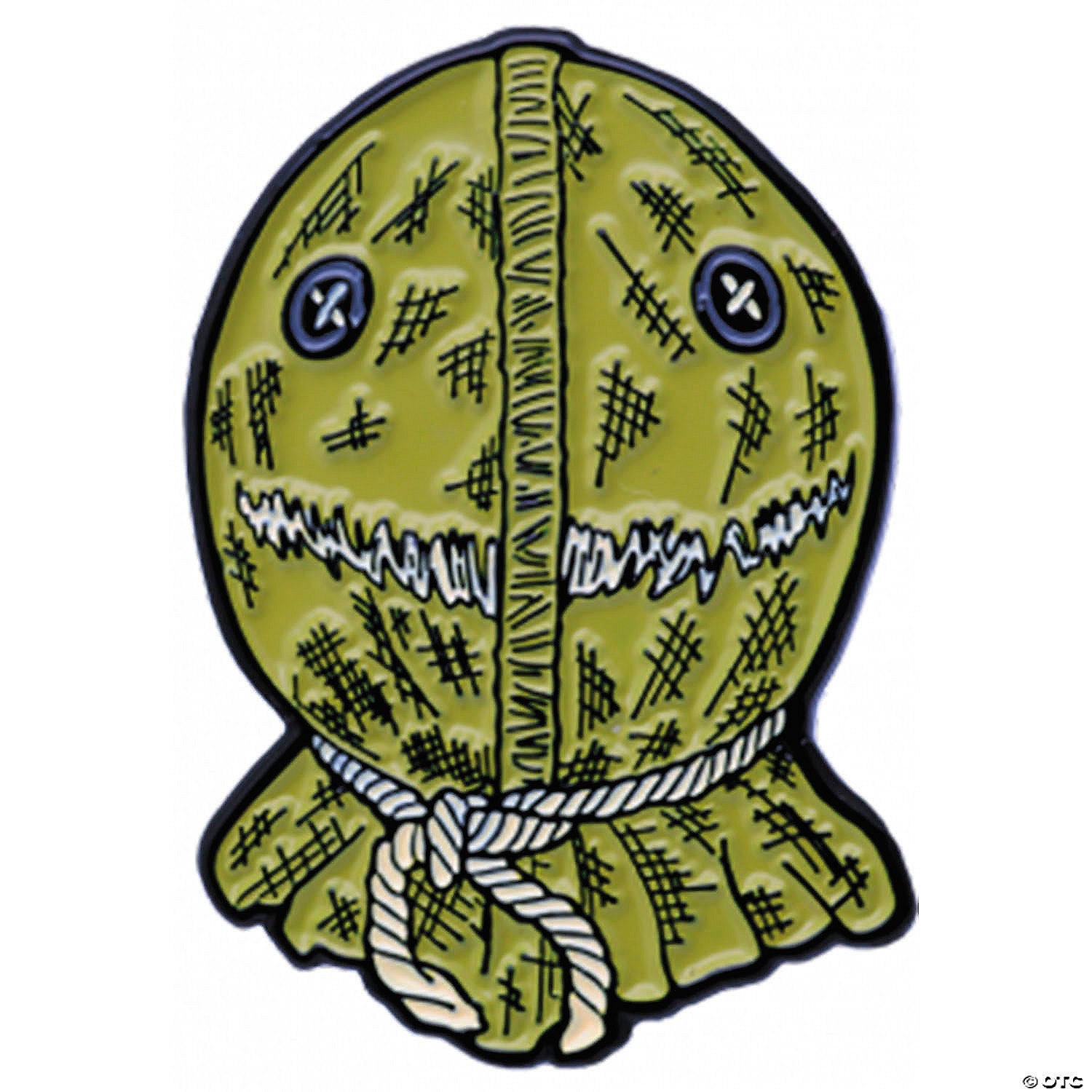 1 1/2" Trick ’r Treat Sam Burlap Face Full-Color Enamel Pin - Trend Times Toy Stores