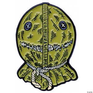 1 1/2" Trick ’r Treat Sam Burlap Face Full-Color Enamel Pin - Trend Times Toy Stores