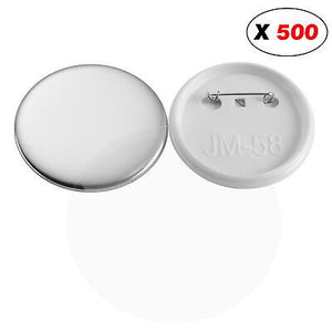 1 1/4" 32mm Button Badge Set Pin Back Parts for Button Maker Machine 500 Packs - Trend Times Toy Stores