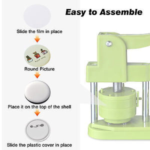 1 1/4" 32mm Button Badge Set Pin Back Parts for Button Maker Machine 500 Packs - Trend Times Toy Stores