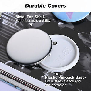 1 1/4" 32mm Button Badge Set Pin Back Parts for Button Maker Machine 500 Packs - Trend Times Toy Stores