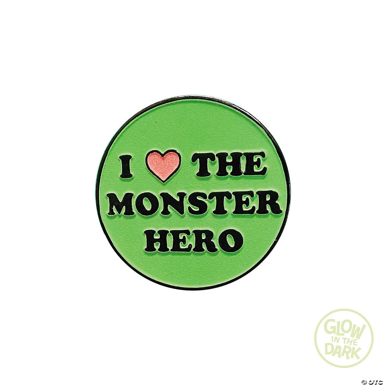 1 3/4" The Toxic Avenger™ I Love the Monster Hero Full-Color Enamel Pin - Trend Times Toy Stores