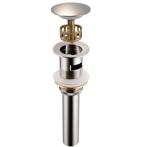 1 5/8" Brass Pop Up Drain Overflow Tray for Bathroom Vessel Sink Brushed - Trend Times Toy Stores