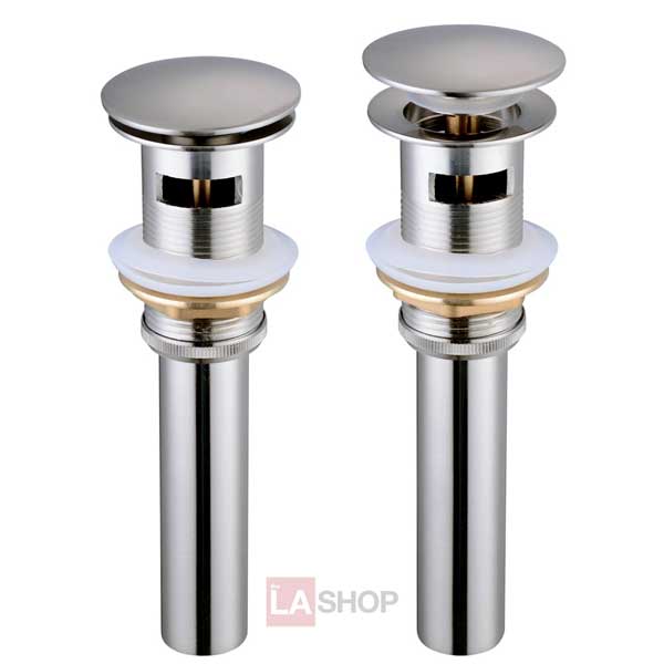 1 5/8" Pop-Up Sink Drain with Overflow Brushed Nickel - Trend Times Toy Stores
